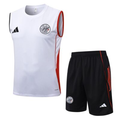 Jersey Tank Top Short Ajax 2025 2026 White Soccer Training Suit