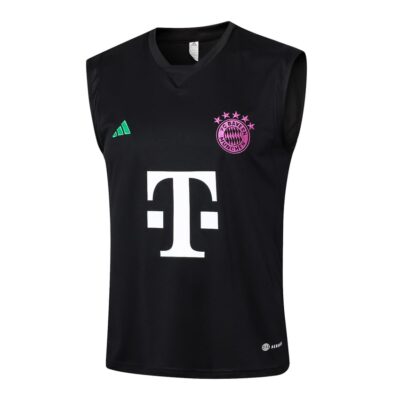 Alternative view of Jersey Tank Top Short Bayern Munich 2024 2025 Black Soccer Training Suit