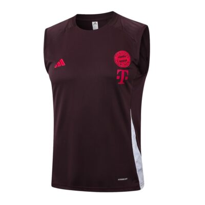 Alternative view of Jersey Tank Top Short Bayern Munich 2024 2025 Red Soccer Training Suit