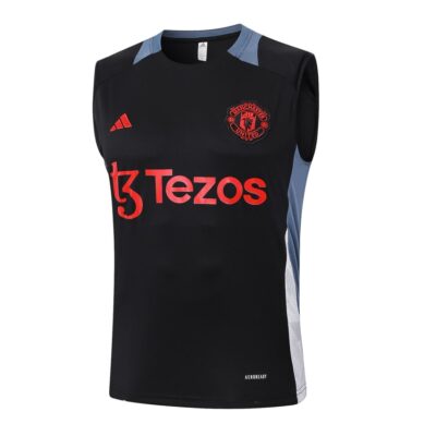 Alternative view of Jersey Tank Top Short Manchester United 2024 2025 Black Soccer Training Suit
