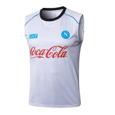 Alternative view of Jersey Tank Top Short Naples 2025 2026 White Soccer Training Suit