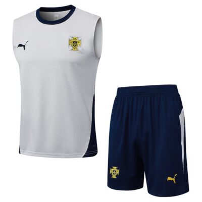Jersey Tank Top Short Portugal 2024 2025 White Soccer Training Suit