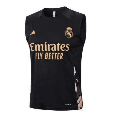 Alternative view of Jersey Tank Top Short Real Madrid 2024 2025 Black Soccer Training Suit