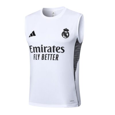 Alternative view of Jersey Tank Top Short Real Madrid 2024 2025 Light White Soccer Training Suit