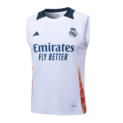 Alternative view of Jersey Tank Top Short Real Madrid 2024 2025 White Soccer Training Suit