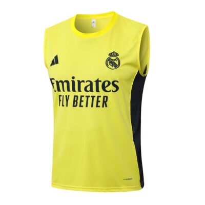 Alternative view of Jersey Tank Top Short Real Madrid 2025 2026 Light Yellow Soccer Training Suit