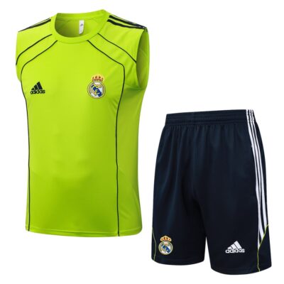 Jersey Tank Top Short Real Madrid 2025 2026 Yellow Soccer Training Suit