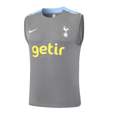 Alternative view of Jersey Tank Top Short Tottenham 2024 2025 Gray Soccer Training Suit