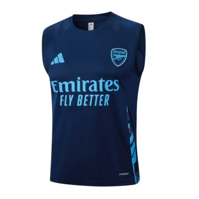 Alternative view of Jersey Tank Top Shorts Arsenal 2024 2025 Blue Soccer Training Suit