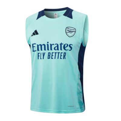 Alternative view of Jersey Tank Top Shorts Arsenal 2024 2025 Green Soccer Training Suit
