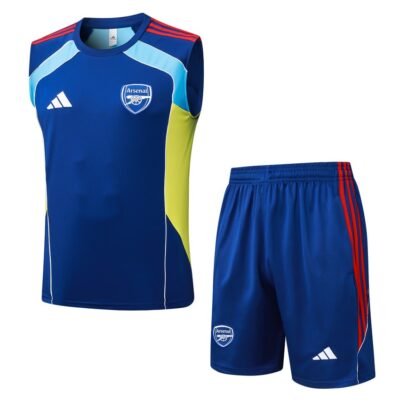 Jersey Tank Top Shorts Arsenal 2025 2026 Light Blue Soccer Training Suit