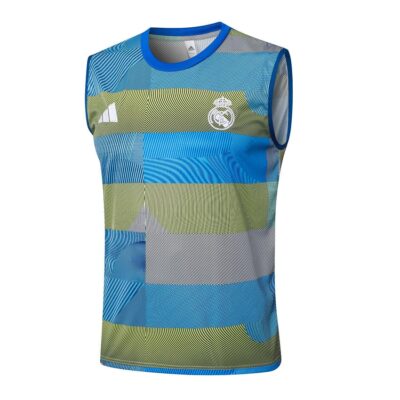 Alternative view of Jersey Tank Top Shorts Real Madrid 2025 2026 Blue Green Soccer Training Suit