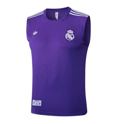 Alternative view of Jersey Tank Top Shorts Real Madrid 2025 2026 Purple Soccer Training Suit