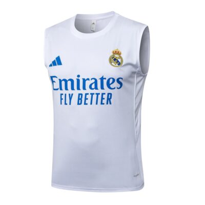 Alternative view of Jersey Tank Top Shorts Real Madrid 2025 2026 White Blue Soccer Training Suit