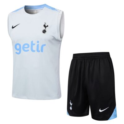 Jersey Tank Top Shorts Tottenham 2024 2025 White Soccer Training Suit