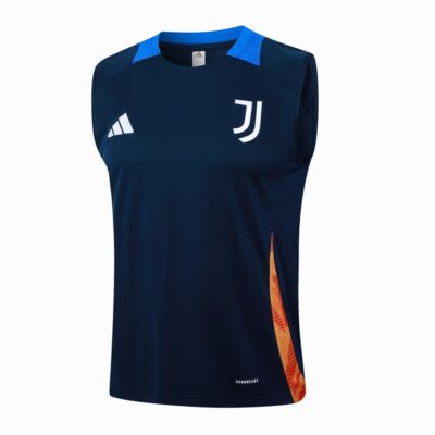 Alternative view of Juventus 2024 2025 Blue Short Jersey Tank Top Soccer Training Suit