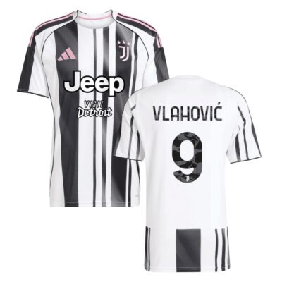 Juventus Home Jersey 2025-2026 Vlahovic