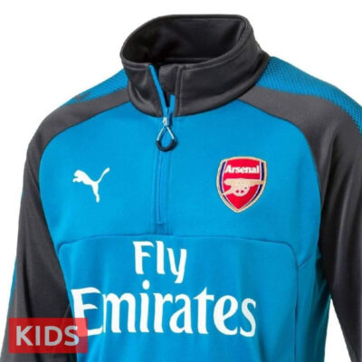 Kids Arsenal Fc Blue Technical Training Soccer Tracksuit 2017/18 - Image 4