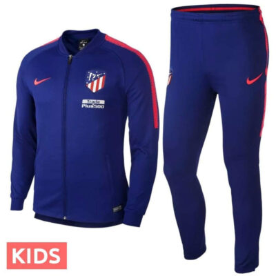 Alternative view of Kids Atletico Madrid Blue Presentation Soccer Tracksuit 2018/19