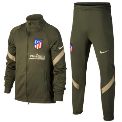 Alternative view of Kids Atletico Madrid Green Presentation Soccer Tracksuit 2020/21