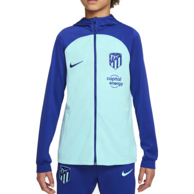 Alternative view of Kids Atletico Madrid Hooded Presentation Soccer Tracksuit 2022/23