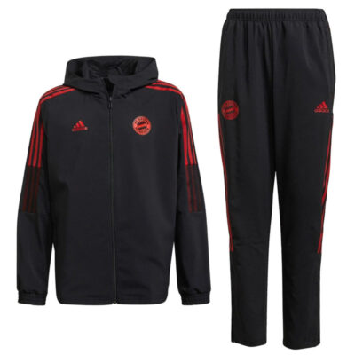 Alternative view of Kids Bayern Munich Black Presentation Tracksuit 2021/22