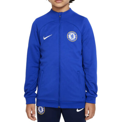 Kids Chelsea Blue Training Presentation Soccer Tracksuit 2023/24