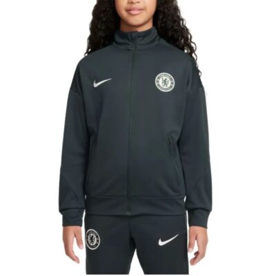 Kids Chelsea Dark Green Training Presentation Tracksuit 2025/26