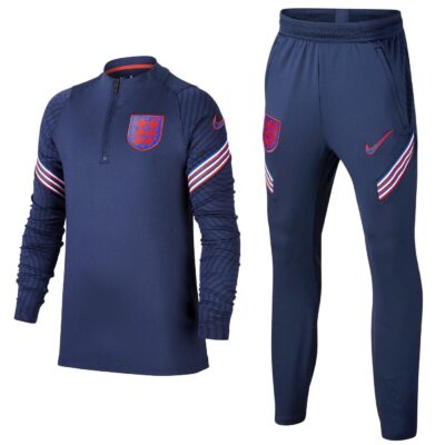 Kids England Training Technical Soccer Tracksuit 2020/21 Navy