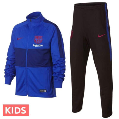 Alternative view of Kids Fc Barcelona Blue Training Presentation Soccer Tracksuit 2019/2020