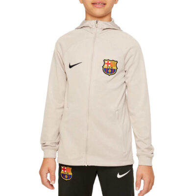 Alternative view of Kids Fc Barcelona Hooded Presentation Soccer Tracksuit 2023/24
