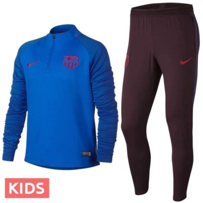 Kids Fc Barcelona Soccer Training Technical Tracksuit 2019/20