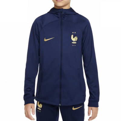 Alternative view of Kids France Hooded Training Presentation Tracksuit 2022/23
