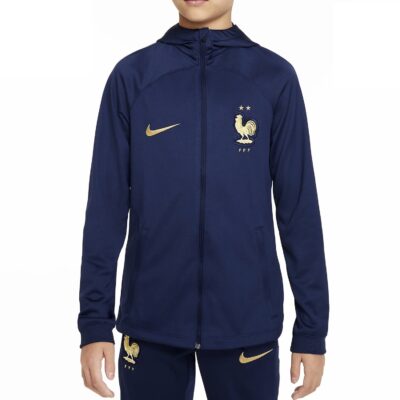 Kids France Hooded Training Presentation Tracksuit 2022/23