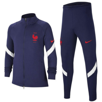 Alternative view of Kids France Training Presentation Soccer Tracksuit 2020/21 Navy
