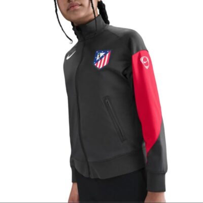 Alternative view of Kids Grey Atletico Madrid UCL Presentation Tracksuit 2025/26