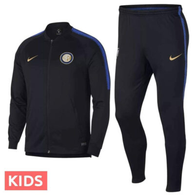 Alternative view of Kids Inter Milan Black Training Presentation Soccer Tracksuit 2018/19