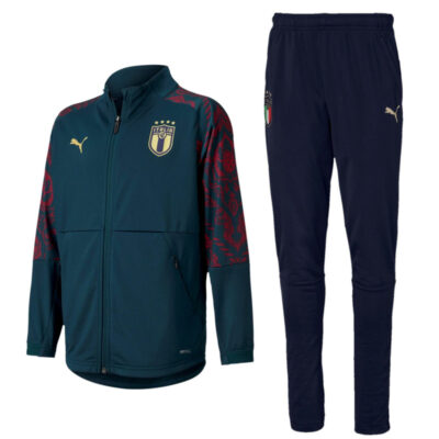 Alternative view of Kids Italy Green Pre-match Presentation Tracksuit 2019/20