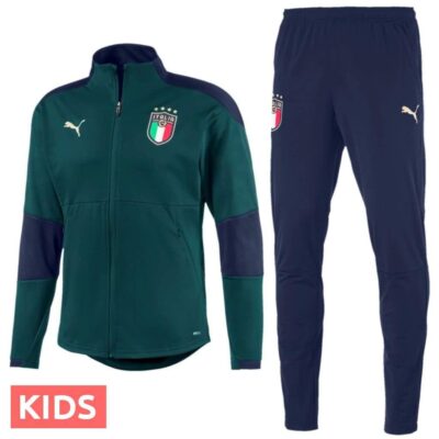 Kids Italy National Team Green Training Soccer Tracksuit 2019
