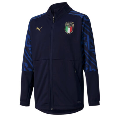 Kids Italy Navy Pre-match Presentation Tracksuit 2020/21