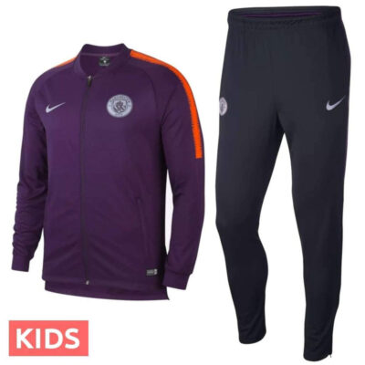 Alternative view of Kids Manchester City UCL Presentation Soccer Tracksuit 2018/19