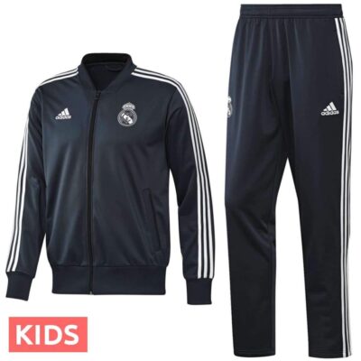 Kids Real Madrid Training/Presentation Soccer Tracksuit 2018/19
