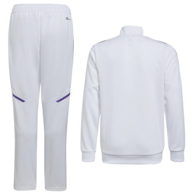 Kids Real Madrid White Training Presentation Tracksuit 2022/23