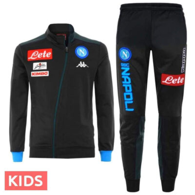 Alternative view of Kids Ssc Napoli Dark Blue Presentation Soccer Tracksuit 2018/19