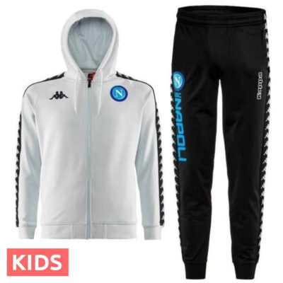Alternative view of Kids Ssc Napoli UCL Hooded Presentation Soccer Tracksuit 2018/19