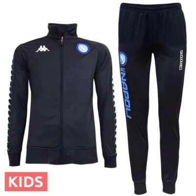 Kids Ssc Napoli UCL Navy Presentation Soccer Tracksuit 2018/19