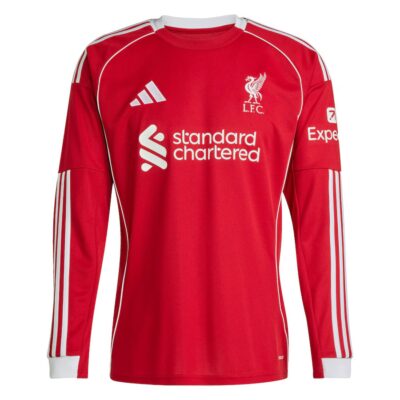 Liverpool Home Jersey 2025-2026 Long Sleeve