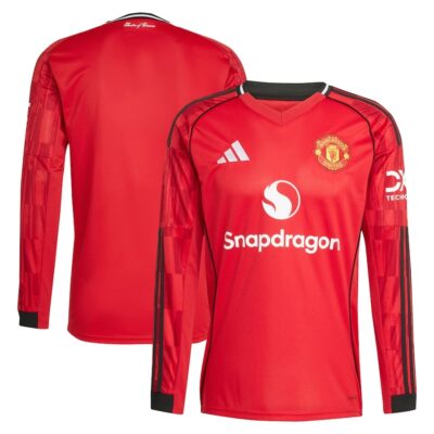 Manchester United Home Jersey 2025-2026 Long Sleeve - Image 3