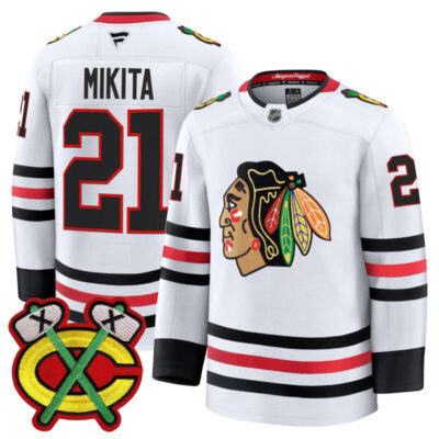 Men's Chicago Blackhawks 2025/26 Premium Jersey - White / Stan Mikita