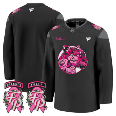 Men's Florida Panthers 'Pink in the Rink' Premium Jersey - Black / Team